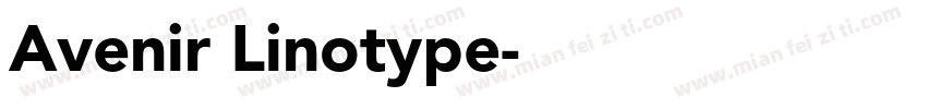 Avenir Linotype字体转换